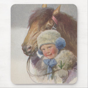 Mousepad Animal de estimação do pônei da baía da memór