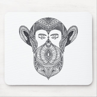 Mousepad Animal selvagem do Doodle da floresta
