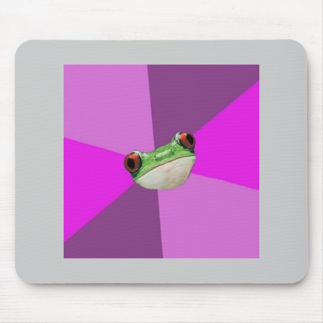 Mousepad Animal sujo Meme do conselho do sapo de (Frente)