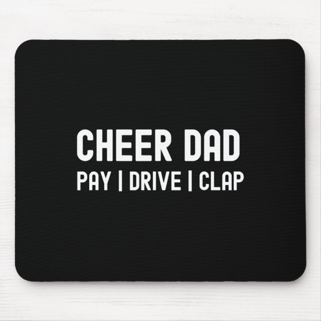 Mousepad Animar Pai Engraçado Pagar Dirigir Aplaudir Torcid (Frente)