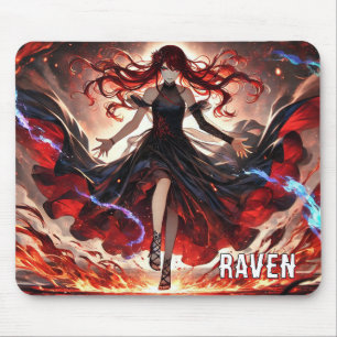 Mousepad Anime as chamas, encare a tempestade personalizada