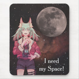 Mousepad Anime, full moon, Nebula