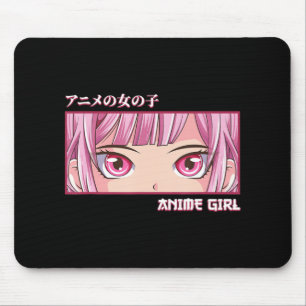 Mousepad Anime Girl Eyes Japonês Art Anime Estético