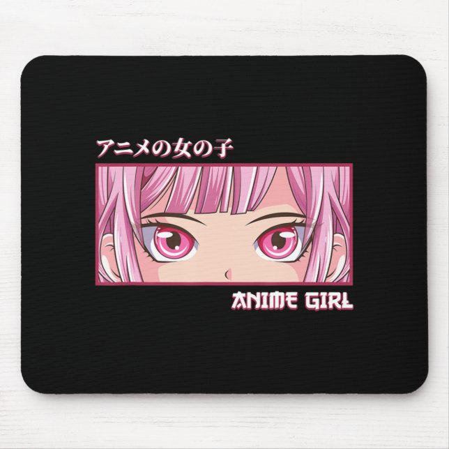Mousepad Anime Girl Eyes Japonês Art Anime Estético (Frente)