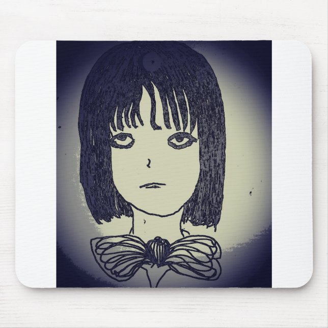 Mousepad anime manga girl em lua (Frente)