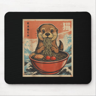 Mousepad Anime Otter Ramen Japonês Funny Kawaii Gift Men W