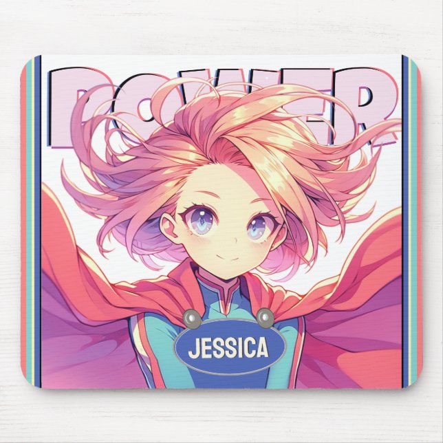 Mousepad Anime Power Hero Girl (Frente)