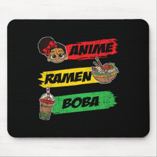 Mousepad Anime Ramen Boby Black History Month Girl Wome