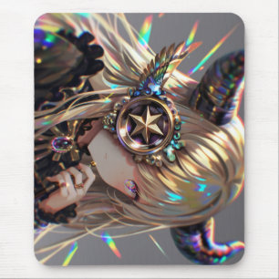 Mousepad Anime Steampunk Horned Beauty com o Star Monocle
