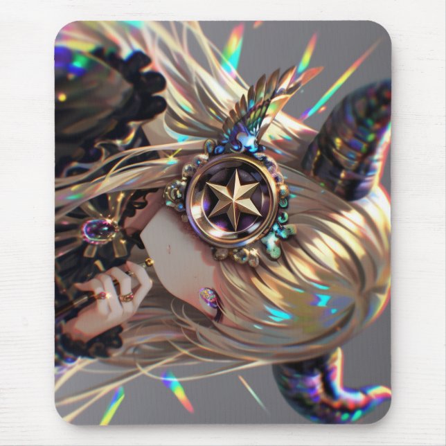 Mousepad Anime Steampunk Horned Beauty com o Star Monocle (Frente)