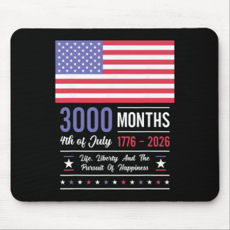 Mousepad Aniversário América EUA 3000 Meses 250 Anos Julho