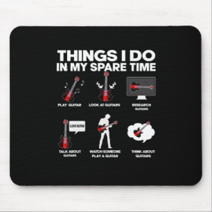 Mousepad Aniversário da Música Guitarrista Viciada por Guit