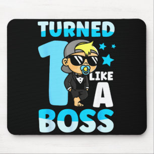 Mousepad Aniversário de 1 Ano Menino Menina Bebê 1 Ano Como