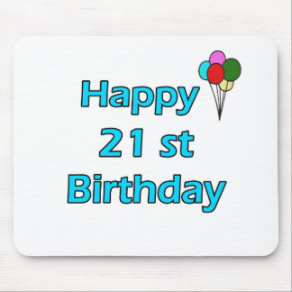 Mousepad Aniversário de 21 anos feliz