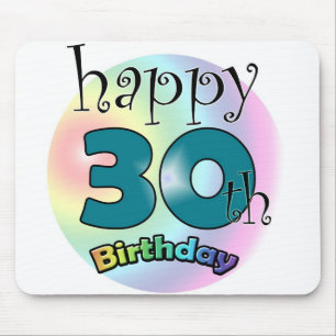 Mousepad Aniversário de 30 anos feliz