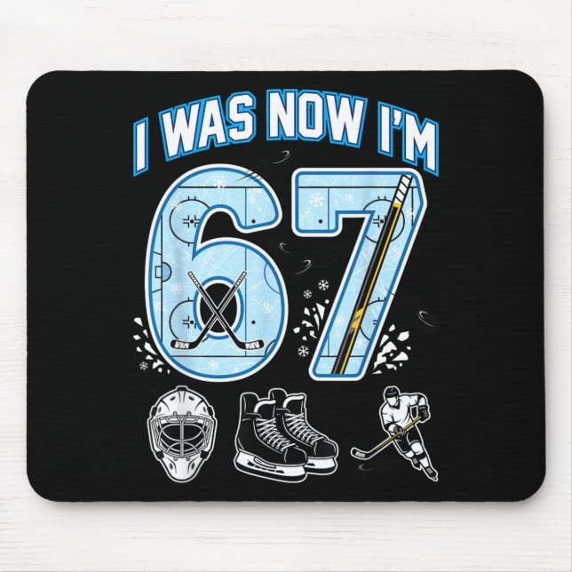Mousepad Aniversário de 7 anos Eu tinha 6 agora tenho 7 Sei (Frente)
