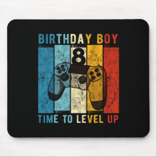 Mousepad Aniversário De 8 Anos Garoto De 8 Anos De Tempo Pa