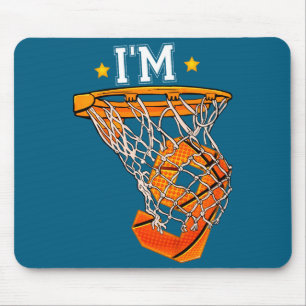 Mousepad Aniversário de 9 anos das crianças basquete 9 meni