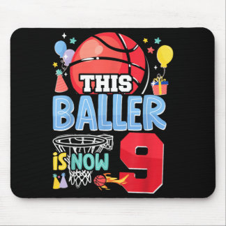 Mousepad Aniversário de 9 anos do Basquete Este Basquetebol