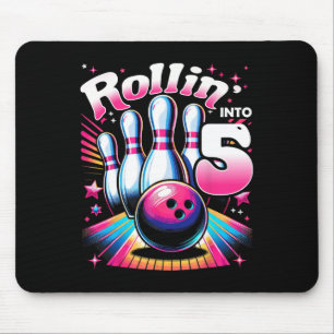 Mousepad Aniversário de Boliche Rolando em 5 Festa de 5º An