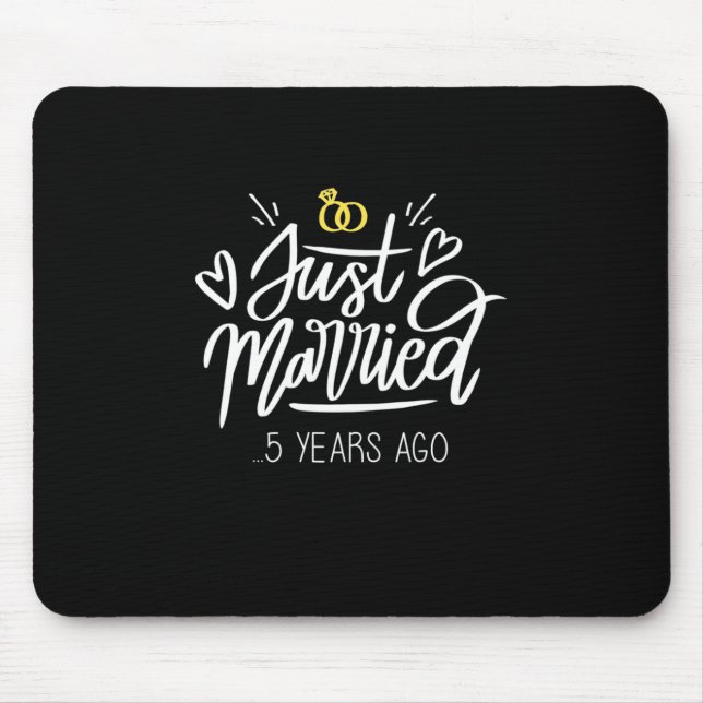 Mousepad Aniversário de Casamento de 5 (Frente)