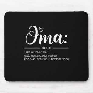 Mousepad Aniversário de Definição de Oma de Bonito de Arte-