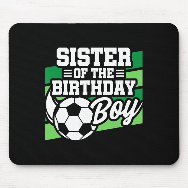 Mousepad Aniversário de Futebol - Irmã de Aniversário - Fut (Frente)