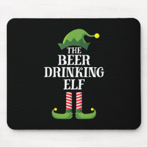 Mousepad Aniversário de Natal de Bebendo de cerveja
