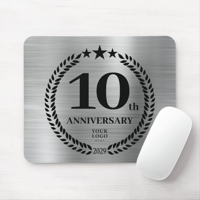 Mousepad Aniversário de negócios do Silver 10º (Com mouse)