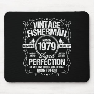 Mousepad Aniversário De Pesca De 1979 Para O Pescador 1979