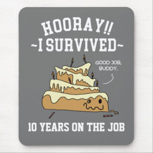 Mousepad Aniversário de Trabalho de Apreciação do Funcionár