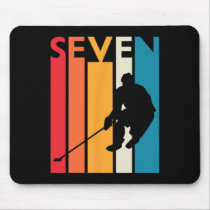 Mousepad Aniversário do 7 Birthday Gift Seven Vintage Hocke
