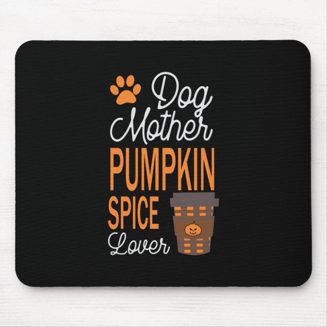 Mousepad Aniversário Do Cachorro Halloween Mãe E Pumpkin Sp (Frente)