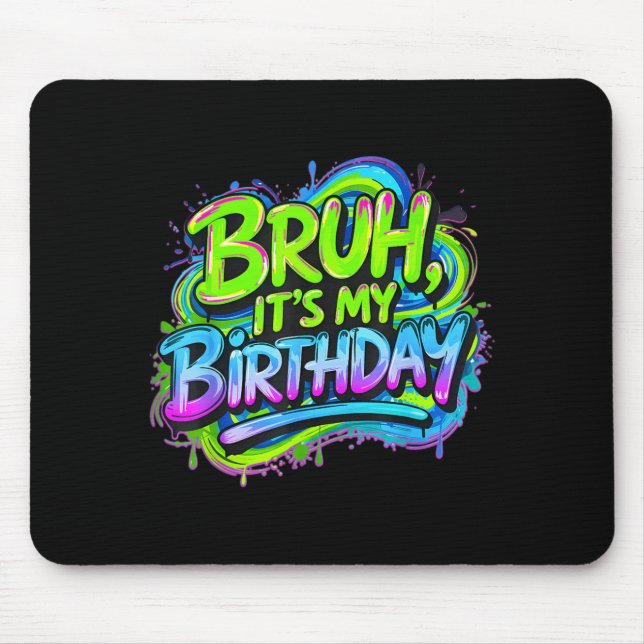 Mousepad Aniversário do Irmão Divertido Presente de Anivers (Frente)