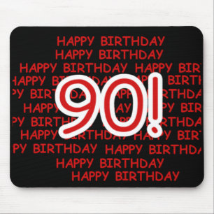 Mousepad Aniversário feliz do 90