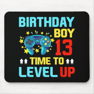 Mousepad Aniversário Garoto 13 Videos games De 13 Anos Ofer
