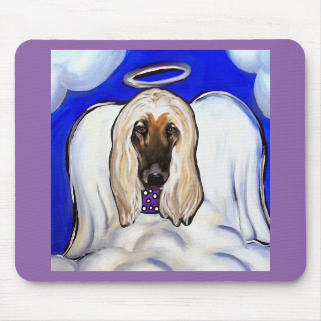 Mousepad Anjo Afghan Hound (Frente)