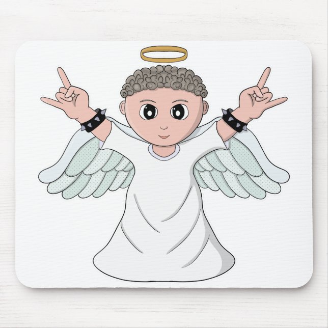Mousepad Anjo Amorador de Música Pesada (Frente)