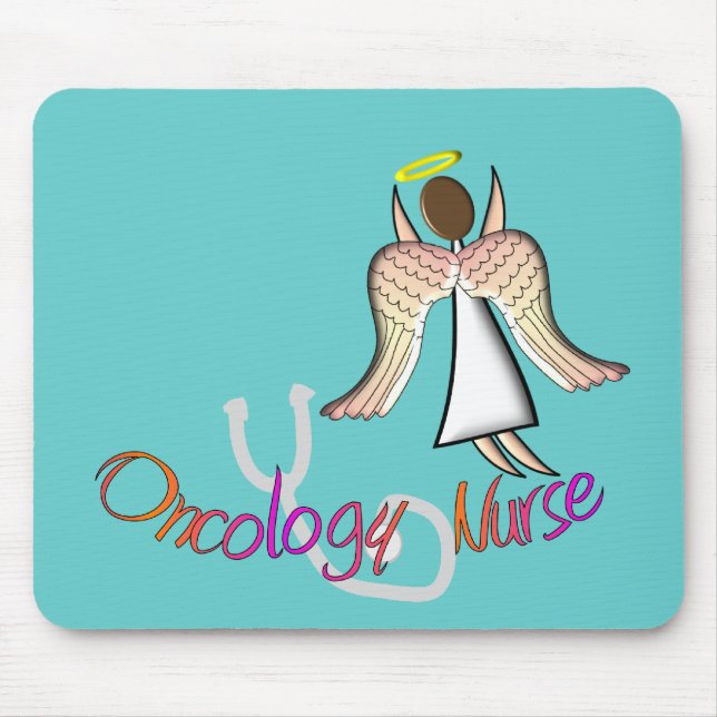 Mousepad Anjo da enfermeira da oncologia (Frente)
