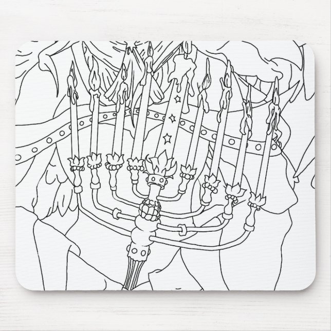 Mousepad Anjo de Chanukah (Frente)