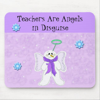 Mousepad Anjo de Neve com Mensagem do Professor