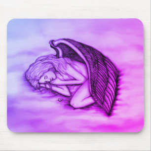 Mousepad Anjo dormindo nas nuvens do céu