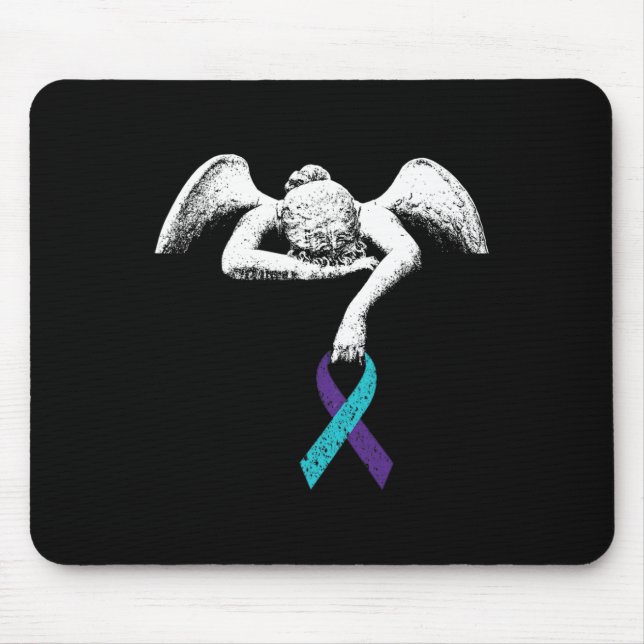 Mousepad Anjo E Sensibilização Para O Suicídio Clo (Frente)