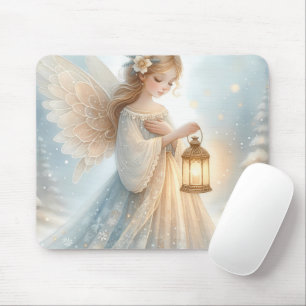 Mousepad Anjo Lanterna Celestial de Inverno de Conforto