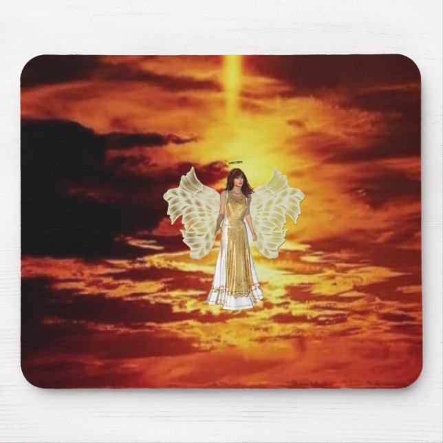 Mousepad Anjos no tapete do rato do céu (Frente)