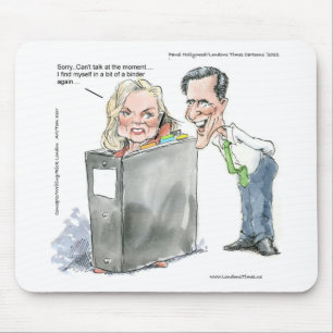 Mousepad Ann Romney Em Uma Pasta Presentes Engraçados Camis