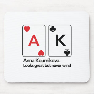 Mousepad Anna Kournikova/rei do ás