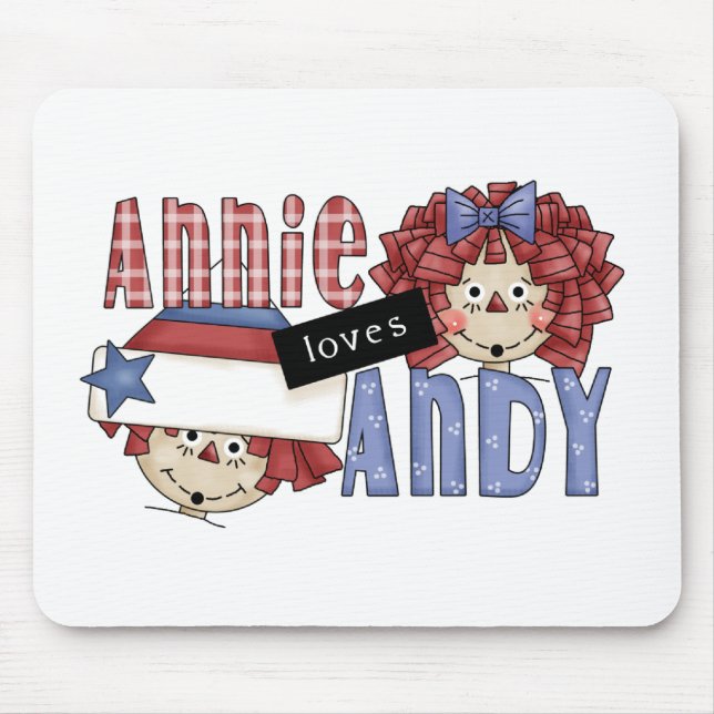 Mousepad Annie ama Andy Ragdoll (Frente)