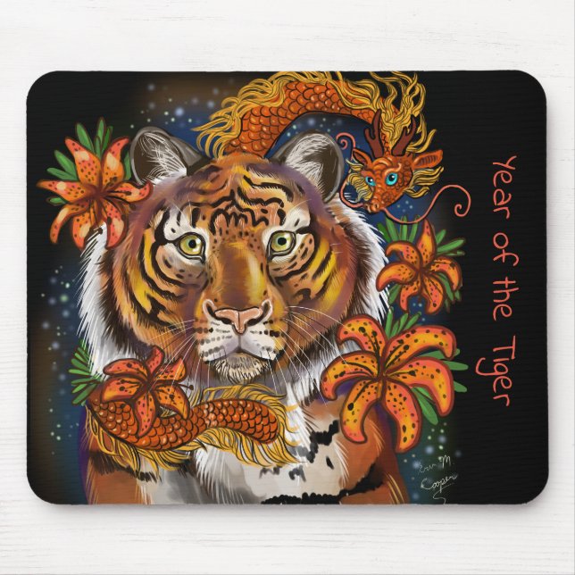 Mousepad Ano Chinês do Tigre (Frente)