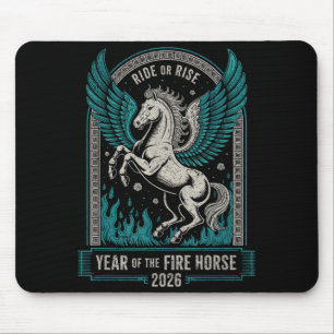 Mousepad Ano do Cavalo de Fogo – Ano Novo do Zodíaco Chinês